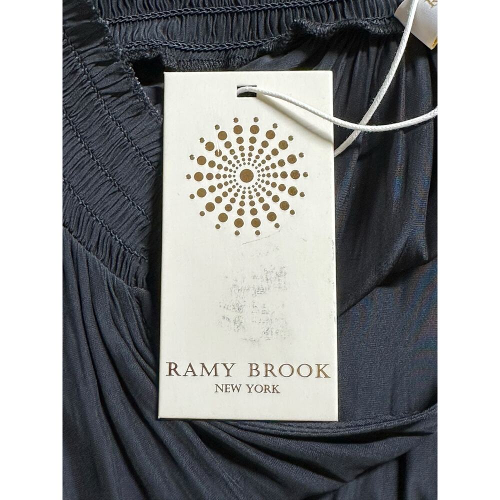 Ramy Brook Dress Women XS Black Juno Tiered Mini Pullover Party Cocktail LBD NWT - Picture 7 of 10